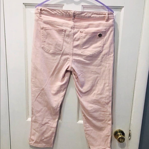 Michael Kors Cropped Skinny Pink Jeans - Picture 8 of 10